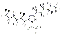 3,5-Bis(perfluorohexyl)-1-(trifluoroacetyl)-1H- pyrazole Struktur