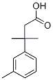 3-Methyl-3-m-tolylbutanoic acid Struktur