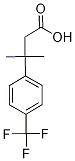 3-Methyl-3-[4-(trifluoromethyl)phenyl]butanoic acid Struktur