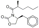 (4S,αS)-4-Benzyl-3-(α-methyl-1-oxohexyl)-2-oxazolidinone-d3 Struktur