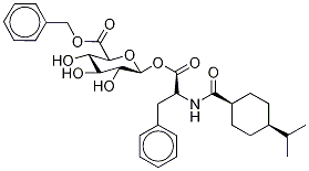 Nateglinide Acyl-β-D-glucuronide Benzyl Ester Struktur