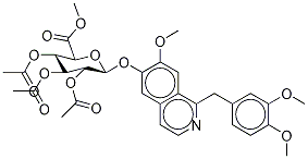 6-Demethyl Papaverine  2,3,4-Tri-O-acetyl-β-D-glucuronide Methyl Ester Struktur