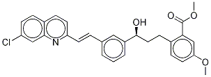 (S)-α-[3-[2-(7-Chloro-2-quinolinyl)ethenyl]phenyl]-4-Methoxy-2-carboxylate-benzenepropanol Methyl Ester Struktur