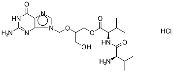 N-(L-Valyl) Valganciclovir Hydrochloride Struktur