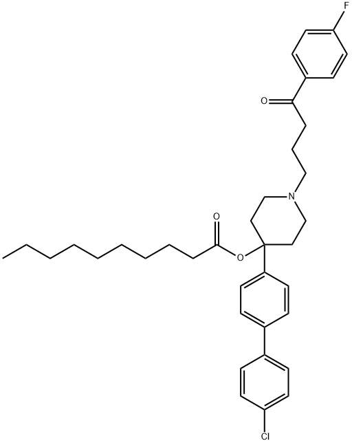 4-Dechloro-4-(4-chlorophenyl) Haloperidol Decanoate  Struktur