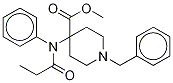 4-[(1-Oxopropyl)(phenyl-13C6-amino]-1-benzyl-4-piperidinecarboxylic Acid Methyl Ester Struktur