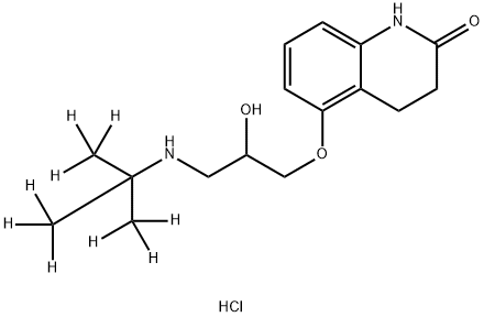 Carteolol-d9 Hydrochloride Struktur