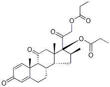 Meprednisone 17,21-Dipropionate-d10 Struktur