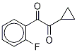 Cyclopropyl 2-Fluorophenyl Diketone Struktur