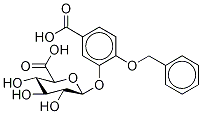 4-Benzyloxy-3-hydroxybenzoic Acid 3-O-β-D-Glucuronide Struktur