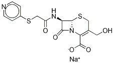 Deacetylcephapirin-d6 SodiuM Salt Struktur