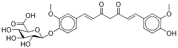 4-[(1E,6E)-7-(4-Hydroxy-3-Methoxy-d3-phenyl)-3,5-dioxo-1,6-heptadien-1-yl]-2-Methoxyphenyl β-D-Glucopyranosiduronic Acid Struktur