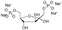 D-Fructose-2-13C2 1,6-Bisphosphate Tetrasodium Salt Hydrate Struktur