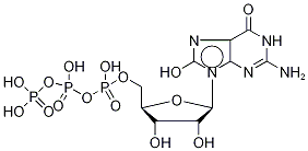 8-Hydroxy Guanosine 5’Triphosphate Triethylammonium Salt Struktur