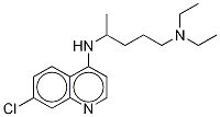 Chloroquine-d4 Diphosphate Salt Struktur