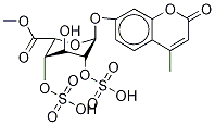 4-Methylumbelliferyl α-L-Idopyranosiduronic Acid Methyl Ester 2,4-Disulfate
 Struktur