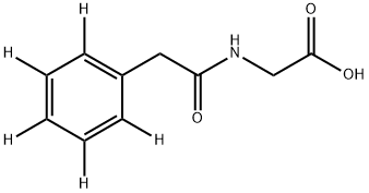 N-(Phenylacetyl-d5)glycine Struktur