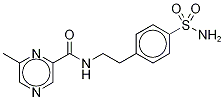 4-[β-(6-Methylpyrazinyl-2-carboxaMido)ethyl]benzene SulfonaMide Struktur