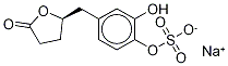 (4R)-5-(3',4'-Dihydroxyphenyl)-γ-valerolactone-4'-O-sulfate SodiuM Salt Struktur