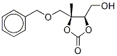 (4R,5R)-5-Benzyloxymethyl-5-methyl-4-hydroxymethyl-1,3-dioxolan-2-one Struktur