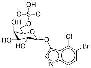 5-Bromo-4-chloro-3-indolyl -D-galactopyranoside-6-sulfate Struktur