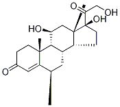 6α-Methyl Hydrocortisone-d4 Struktur