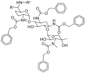 tetra-N-Carboxybenzyl GentaMicin (C CoMplex) Struktur