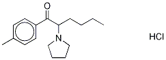 4'-Methyl-α-pyrrolidinohexanophenone Hydrochloride Struktur