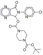 N-Boc-N-desmethyl Zopiclone-d8 Struktur