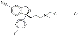 N-ChloroMethyl (S)-CitalopraM Chloride Struktur