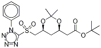 (4S,6R)-2,4,6-Trideoxy-3,5-O-(1-Methylethylidene)-6-[(1-phenyl-1H-tetrazol-5-yl)sulfonyl]-D-erythro-hexonic Acid 1,1-DiMethylethyl Ester Struktur