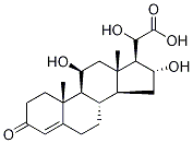 16-Hydroxycorticosterone 20-Hydroxy-21-Acid (Mixture of Diastereomers) Struktur