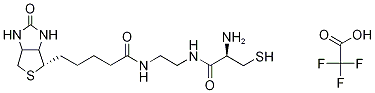 N-Biotinyl-N’-cysteinyl Ethylenediamine Trifluoroacetic Acid Salt Struktur