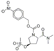 (2S,4R)-2-[(Dimethylamino)carbonyl]-4-[(methylsulfonyl)oxy]-1-pyrrolidinecarboxylic Acid-d6 4-Nitrobenzyl Ester-d6 Struktur