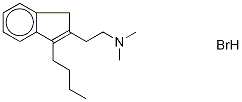 N,N-DiMethyl-3-butyl-1H-indene-2-ethanaMine-d9 HydrobroMide Struktur