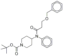 O-Benzyl-N-tert-butoxycarbonyl ω-Hydroxy Norfentanyl-d5 Struktur