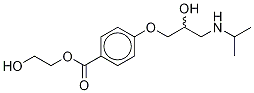 4-(2-Hydroxy-3-isopropylaMinopropoxy)benzoic Acid 2-Hydroxyethyl Ester Struktur