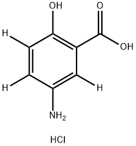 メサラジン-D3塩酸塩 化學(xué)構(gòu)造式