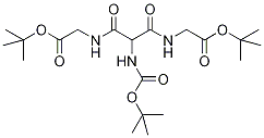 N-Boc-aMinoMalaMido-N,N'-Diacetic di-tert-Butyl Ester Struktur