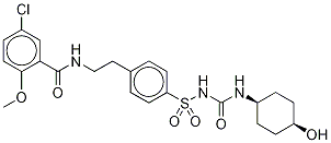 trans-4-Hydroxyglyburide-13C,d3 Struktur