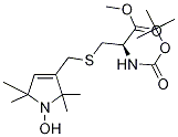 N-Boc-L-2-amino-3-[thiomethyl-1-(1-oxyl-2,2,5,5-tetramethyl-3 -pyrrolin-3-yl)]propanoic Acid Methyl Ester Struktur