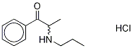 2-(Propylamino)propiophenone-d7 Hydrochloride Struktur