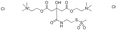 Citric Acid (3-Methanethiosulfonate Ethyl AMide) 1,5-Bis(Choline Ester Chloride) Struktur