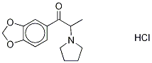 3',4'-Methylenedioxy-α-pyrrolidinopropiophenone-d8 Hydrochloride Struktur