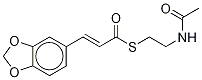 (2E)-3-(1,3-Benzodioxol-5-yl)-2-propenoic Acid S-[2-(acetyl] Ester Struktur