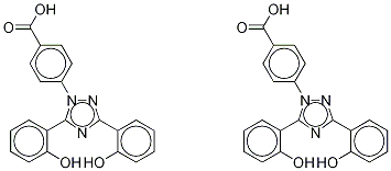 Deferasirox-d4 (Mixture of 6-hydroxyphenyl-d4 isomers) Struktur