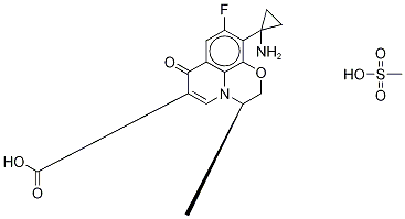 ent-Pazufloxacin-d4 Mesylate Struktur