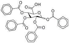 1,2,3,4-Tetra-O-benzoyl-D-glucuronic Acid Struktur