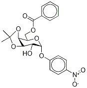 p-Nitrophenyl 6-O-Benzoyl-3,4-O-isopropylidene-α-D-galactopyranoside Struktur