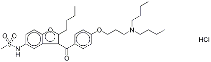 Dronedarone-d6 Hydrochloride Struktur